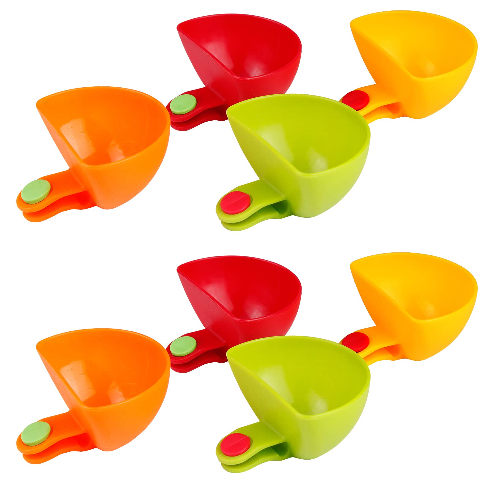 Amazon.com | Guyuyii 8-Pack Dip Clips for Plates Sets | Colorful